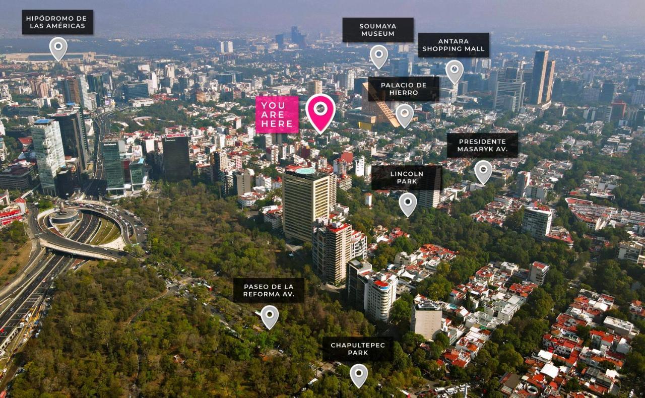 Uliv Parque Lincoln Apartment เม็กซิโกซิตี้ ภายนอก รูปภาพ
